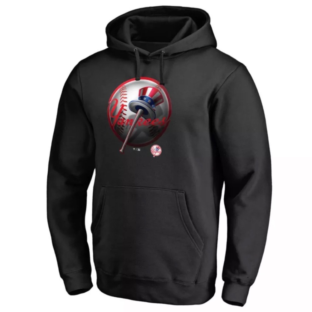 Yankees MLB Fanatics New York Midnight Mascot Pullover Hoodie Turbo 1 Black M